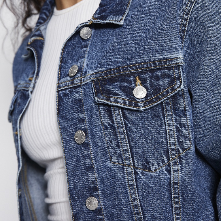 Cropped denim jacket "Own"